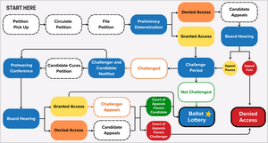 Candidate Ballot Access Process Flowchart
